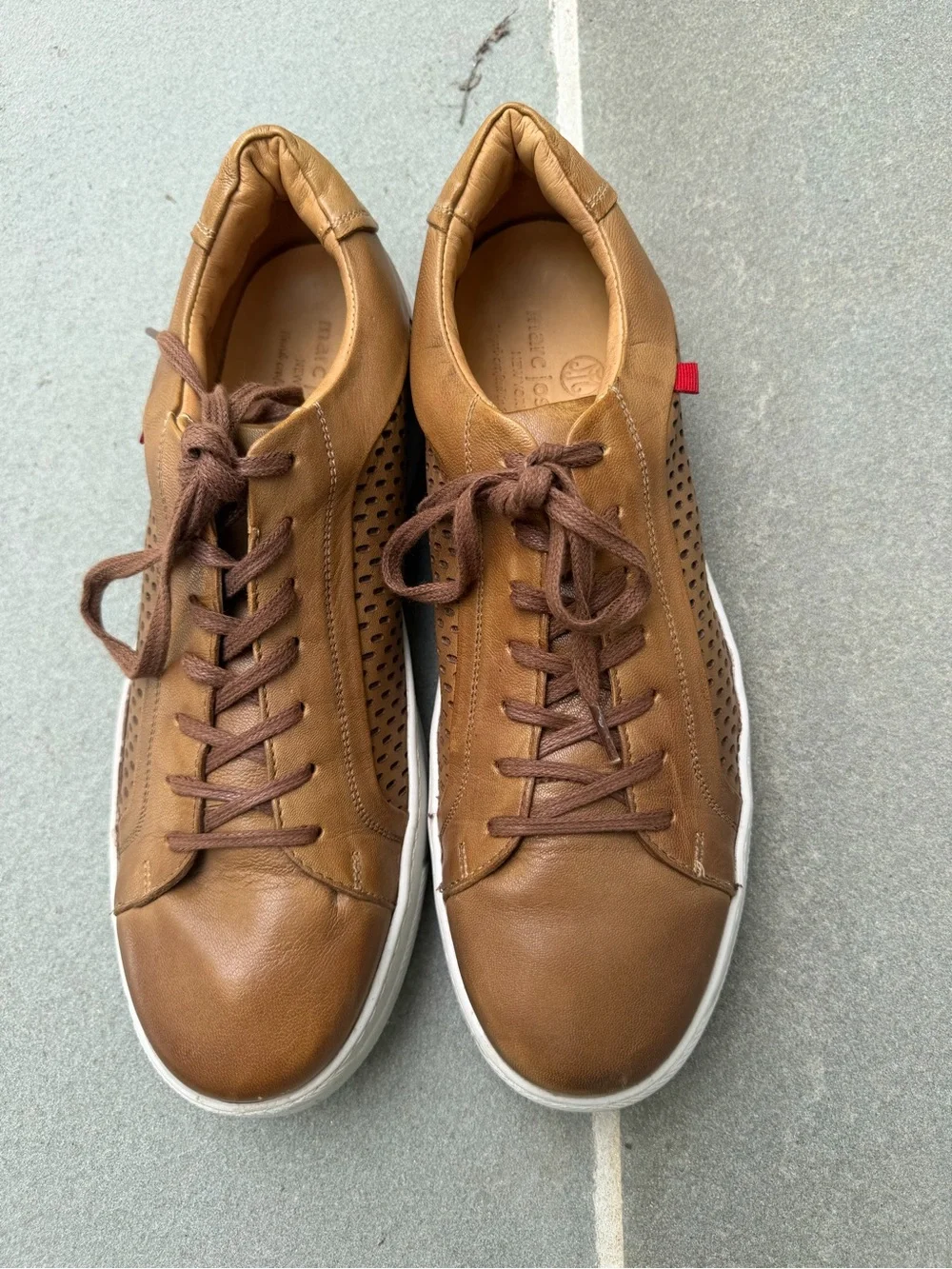 MARC JOSEPH NY Mens Leather Brazil Brown Men's Shoes - Size 10